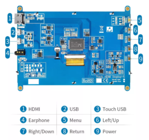 DISPLAY TELA LCD TOUCH RASPBERRY PI 7 POLEGADAS 1024x600 image 5