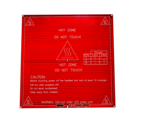MESA AQUECIDA 3D VERMELHA MK2
