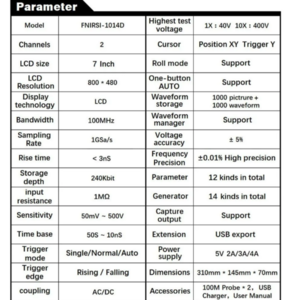 OSCILOSCOPIO FNIRSI 1014D