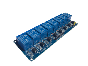 RELE 8 CANAIS 12V 10A COM OPTOACOPLADOR image 1