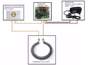 Termostato Digital W1209 12v Chocadeira image 2