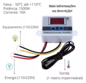 TERMOSTATO DIGITAL W3002 110 220V CHOCADEIRA image 1